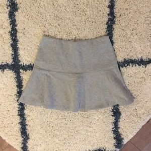 Loft gray flippy skirt